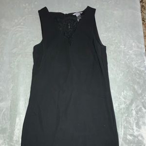 Black midi dress